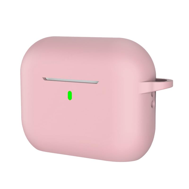 Shockproof Silicone Cover for Wireless Earbuds Case Shell with AntiScratch Protections Nonslip Grip Protector - color: Pink