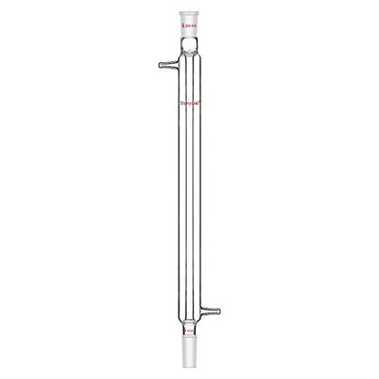 StonyLab Borosilicate Glass Liebig Condenser with 24/40 Joint 400mm Jacket Length Lab Glass Condenser - size: 400 mm