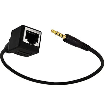 Seadream Network 3.5mm to RJ45 Female Adapter - DC 3.5mm Male & Female TRRS 4 Pole Jack - Touch Screen Device & KTV Cable Adapter - style: 3.5mm M to RJ45 F+3.5mm F to RJ45 F