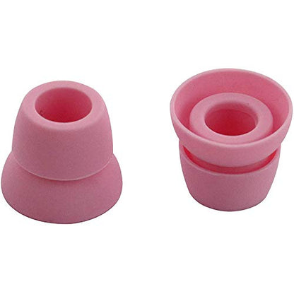 Replacement Silicone Earbuds Ear Tips Eargels Buds Set Compatible with Beats Powerbeats 3 Powerbeats 2 Wireless in-Ear Earphones (4 Pairs/Pink) - color: Pink