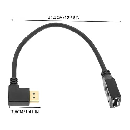 Toyvian Extension Cable Male to Female Hd Right-angle Adapter for Gaming Monitor Easy Installation Stable Transmission and Versatile Use Offices and Studios