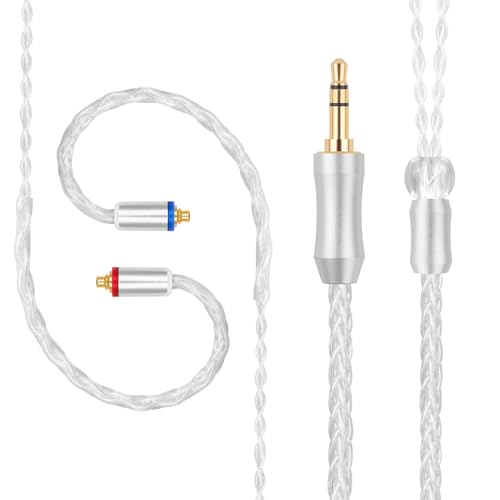 SE846 Cable Compatible with Shure SE215, SE215 Pro, SE315, SE425, SE425 Pro, SE535, SE846, AONIC 3, AONIC 4, AONIC 5, LZ A4 A5 UE900 Pro Earbuds Earphone, MMCX Replacement Headphone Cable, 4ft