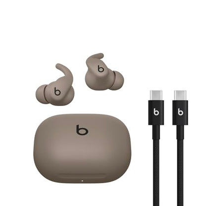 Beats - Powerbeats Fit - Wireless Noise-Cancelling Workout Earbuds with Ultimate Secure Fit with USB-C Charging Cable (1.5m) - Gravel Gray - color: Gravel Gray, style: Powerbeats Fit and USB-C Cable