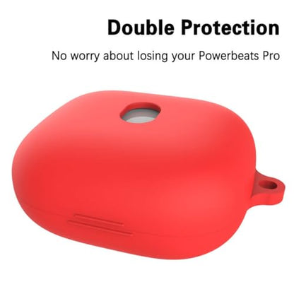 Soft Silicone Shell Cover for Earphones Easy Charging Access - color: Pink