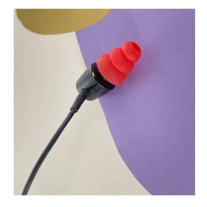 6 Pairs Triple Flange Ear Tip Triple Flange Eartip Replacement Earbud Tips Compatible with Most Earbuds Diameter 4mm - 5mm in-Ear Earphones, S/M/L(Pink) 431P6P - color: Pink