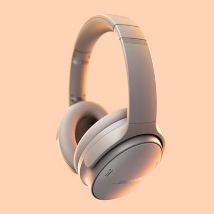 Bose QuietComfort Headphones - Wireless Bluetooth Headphones, Active Over Ear Noise Cancelling and Mic, USB-C Charging, Deep Bass, Up to 24 Hours of Playtime, Sandstone - color: Sandstone