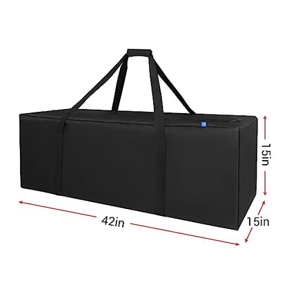 COOLBEBE 42" Sports Duffle Bag - 150L Extra Large Travel Duffel Luggage Bag | Upgrade Zipper, Sturdy & Water Resistant for Camping Moving, Black - size: 42" x 15" x 15"