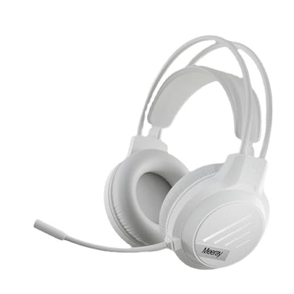 Over-Ear Wired Headphones with Microphone, 3.5mm Plug in Headphones, Noise Isolating & Stereo, Lightweight Portable Headsets for Smartphone, Tablet, Computer, Mp3/4, White - color: White