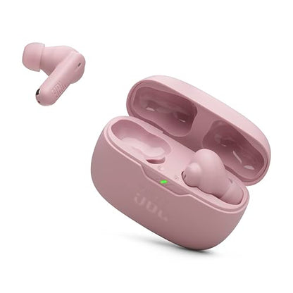 JBL Vibe Beam 2 - True Wireless Noise Cancelling Earbuds Pure Bass Sound & Smart Ambient Technology, 4mics for Crisp, Clear Calls, up to 40Hrs of Playback, IP54 Dust & Water Resistant (Pink) (Renewed)