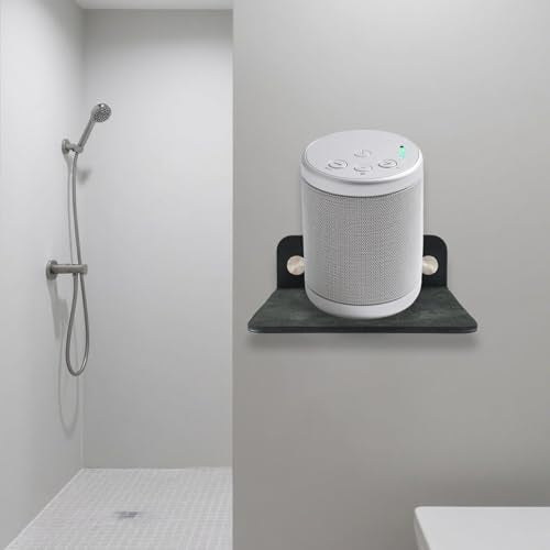 Small Wall Shelf Speaker Stand,Universal Rear Speaker Shelves for Samsung, Sony, JBL,Sonos,Floating Wall Mount for Webcam, Mesh Router (Black-1)