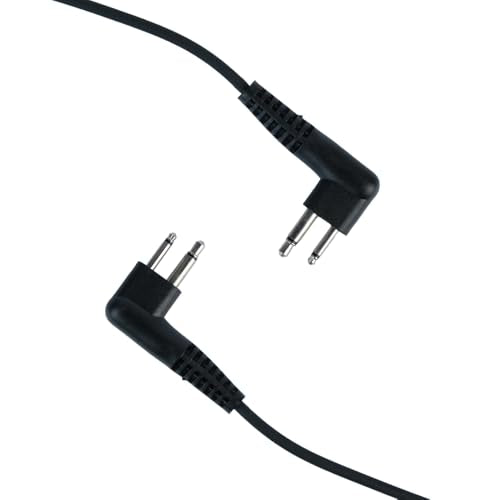 2 Pin Covert Acoustic Tube Earpiece Headset with Mic PTT for Motorola cls1110 cp200 cls1410 cp185 cp200d rdm2070d walkie Talkie 2 Way Radio(10 Packs) | 10-Pack, acoustic tube, ergonomic earplug, PTT mic; Compatible with Motorola CLS1110 CLS1410 CP185 RDM2