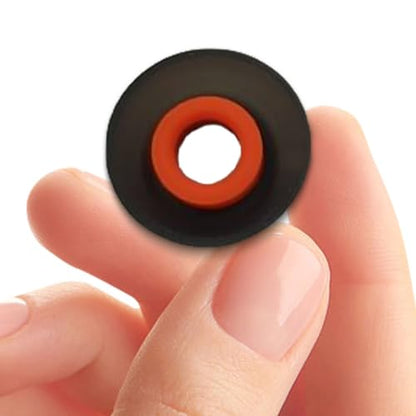 6 Pairs Premium Ear Tips for JBL Tune TWS Earbuds in Ear Tips, Soft Silicone Washable Noise Reducing Secure fit for June 230NC TWS/Tune 125TWS /Tune 130NC TWS Free X, Fit in Case, Buds Tips Black