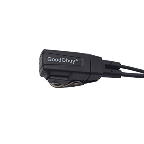 D Shape Clip-Ear Headset Earpiece PTT with Mic Compatible with Motorola Two-Way Radio CLS1410 RMM2050 GP300 CP200 PR400 CLS1110 (10 Pcs) - size: 10 Pcs