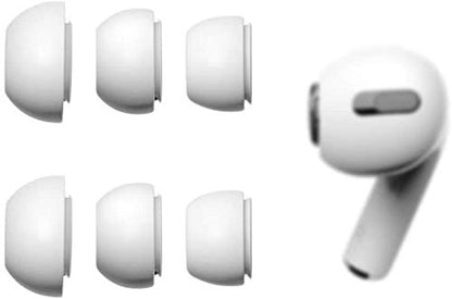 Ear Hooks Kit Replacement for Air Pods Pro, 2 Pairs Over-Ear Soft Ear Hooks & 2 Pairs Anti Slip Silicone Eartips & 3 Pairs S/M/L In-Ear Eartips, Fit Air Pods Pro 1+1+2S+3 White - color: White