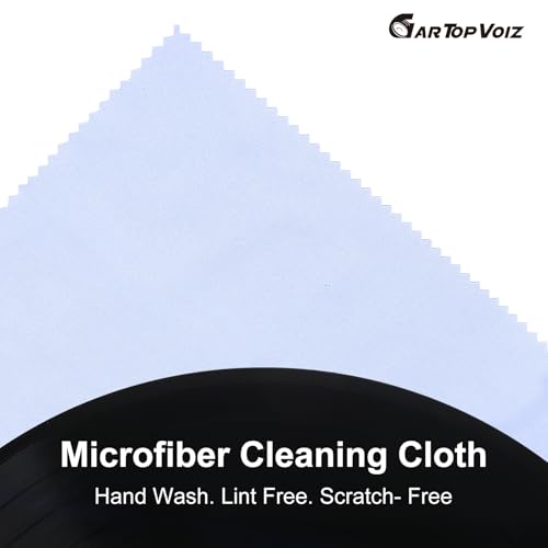 Record Cleaning Cloth, 6 Pack 12''x12'' Anti-Static Microfiber Towel by Gartopvoiz Lint-Free Cleaner for LP Record Vinyl, Glasses, TV Screen, Laptop