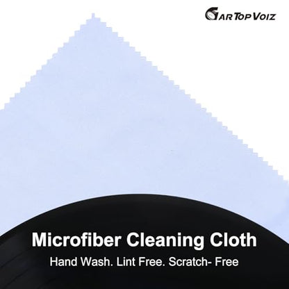 Record Cleaning Cloth, 6 Pack 12''x12'' Anti-Static Microfiber Towel by Gartopvoiz Lint-Free Cleaner for LP Record Vinyl, Glasses, TV Screen, Laptop