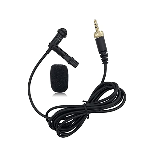 Lavalier Microphone Replacement for Sennheiser Wireless Transmitter/ME 2 Mic - Lav Lapel Clip, Wearable, Omnidirectional, 3.5mm TRS