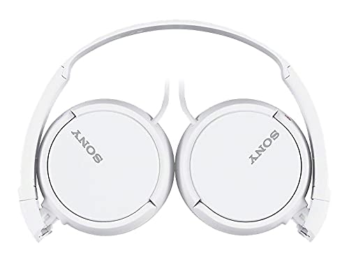 Sony ZX Series Wired On-Ear Headphones, White MDR-ZX110 - color: White, style: No Mic