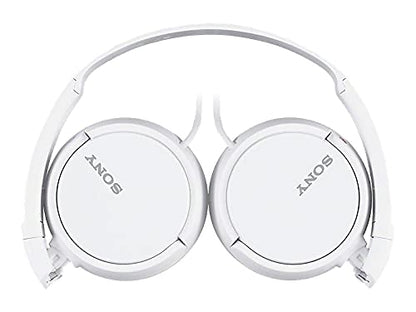 Sony ZX Series Wired On-Ear Headphones, White MDR-ZX110 - color: White, style: No Mic