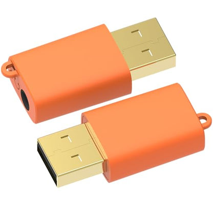 OkyLink USB to 3.5mm Audio Adapter, 96kHz Hi-Res DAC, Plug and Play,2-Pack | External Sound Card, TRRS 4-Pole, Realtek DAC Chip, Compatible with PS5/PS4, Windows, Mac - size: 2 Pack