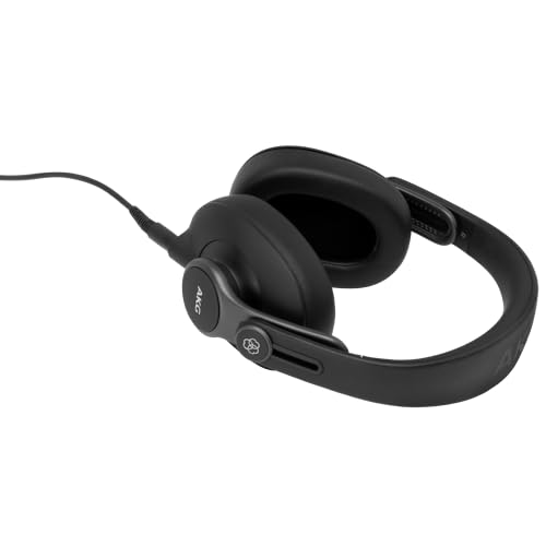 AKG Pro Audio K371 Wired Over-Ear, Closed-Back, Foldable Professional Recording Studio Headphones, Studio Monitor Mixing, Podcast, DJ Stereo Headsets, Black - style: K371