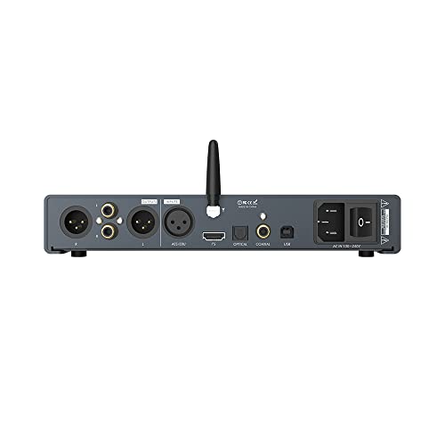 LOXJIE D40 DAC Headphone Amplifier, 2*ES9068AS D/A Chips 4*Dual OP AMP OPA1612, MQA Full Decoding XU216 USB, Qualcomm Bluetooth XMOS with Full-Function Remote Control