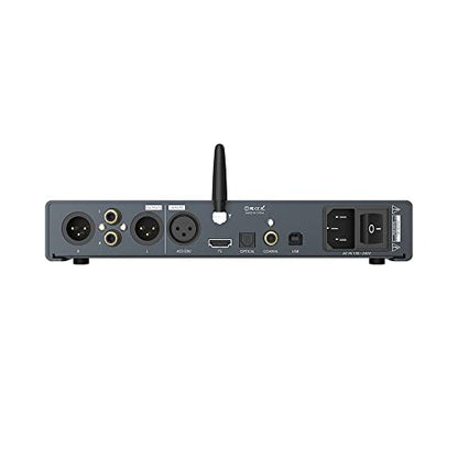 LOXJIE D40 DAC Headphone Amplifier, 2*ES9068AS D/A Chips 4*Dual OP AMP OPA1612, MQA Full Decoding XU216 USB, Qualcomm Bluetooth XMOS with Full-Function Remote Control