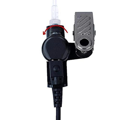 10 Pcs Clear Acoustic Coil Tube Replacement for Two Way Radio Sercurity Earpiece, Headset (with Connector 10 Pack) - color: WITH CONNECTOR (10 Pack)