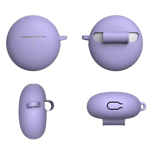 Durability Silicone Protective Cover for Wireless Earbuds with AntiScratch Design with Carrying Hook - color: Red