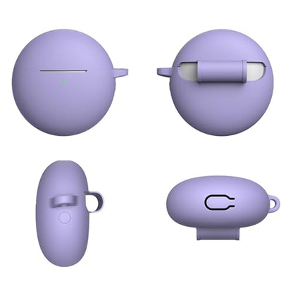 Durability Silicone Protective Cover for Wireless Earbuds with AntiScratch Design with Carrying Hook - color: Red