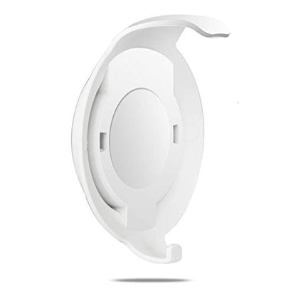 Echo Dot 3rd Gen Wall Mount, No-Drill Adhesive Holder with Cable Management | Sticking Tape or Screw Mount, Space-Saving Accessories for Bedroom, Kitchen, Bathroom, White - color: White