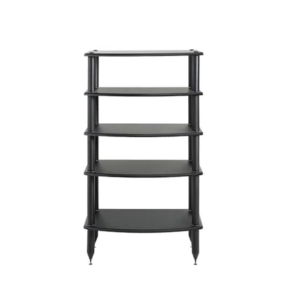 Pangea Audio Vulcan Five Shelf Audio Rack, Media Stand, and Components Cabinet 5 Shelf Carbon - color: 5 Shelf Carbon