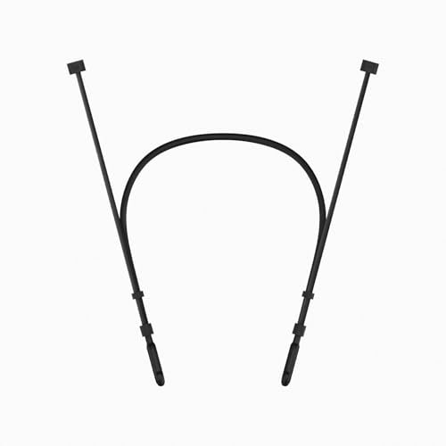 Geiomoo Silicone Anti-Slip EarHooks for Samsung Galaxy Buds 3 FE (2025) Ear Hooks, Galaxy Buds 3 Pro Ear Hooks, Galaxy Buds 3 Ear Hooks, Soft Anti-Loss Sports Earbuds Ear Tips Covers (Black)