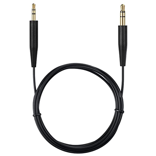 Replacement Audio Cable Cord, Extension Wire 3.5mm to 2.5mm for Bose QuietComfort QC45 QC35II QC35 QC25 NC 700 Soundlink Soundtrue Headphones Black - style: No mic