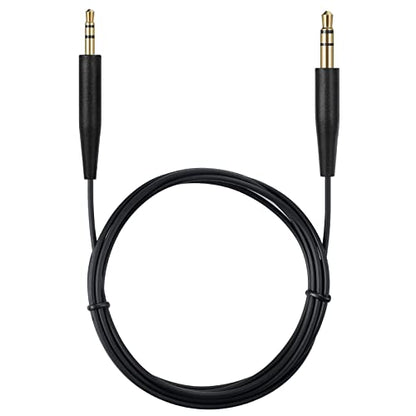 Replacement Audio Cable Cord, Extension Wire 3.5mm to 2.5mm for Bose QuietComfort QC45 QC35II QC35 QC25 NC 700 Soundlink Soundtrue Headphones Black - style: No mic