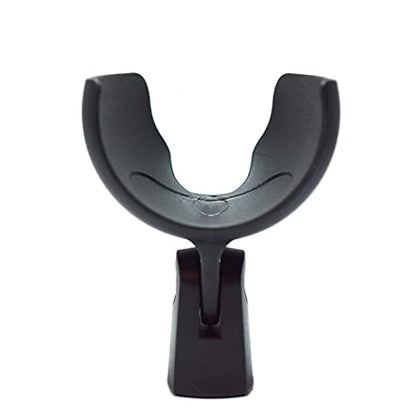 Ammo Clip 520 Bullet Mic Holder Compatible With Shure 520DX Green Bullet, Superlux D112/C and Other Similar Harmonica Microphones (Natural Black) - color: Natural Black