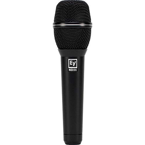 Electro-Voice ND86 Dynamic Supercardioid Vocal Microphone Bundle with Tripod Mic Stand & XLR Cable