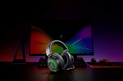 Kraken Ultimate - USB Surround Sound Headset with ANC Microphone (Active Noise-Canceling Microphone, Custom-Tuned 50 mm Drivers, THX Spatial Audio, Aluminum and Steel Construction) Black