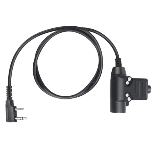 Two Way Radio U94 Ptt Adapter Push-to-Talk Button Adapter Calbe for Walkie Talkie Tactical Headset (K1 Civilian Wiring)