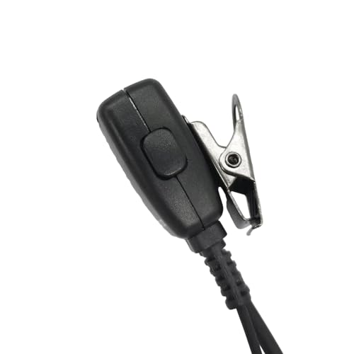 K1 Surveillance Headset with PTT Mic Security Acoustic Tube Earpiece for Baofeng UV-5R UV-82 UV-82HP BF-888S BF-F8HP AR-152 Arcshell Retevis RT21 RT22 RT27 RT68 RT7 H-777 Kenwood 2-Pin Radios