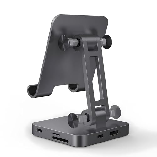 7-in-1 USB C Hub Stand for MacBook, 100W PD, 4K HDMI, USB 3.0, SD TF, Audio