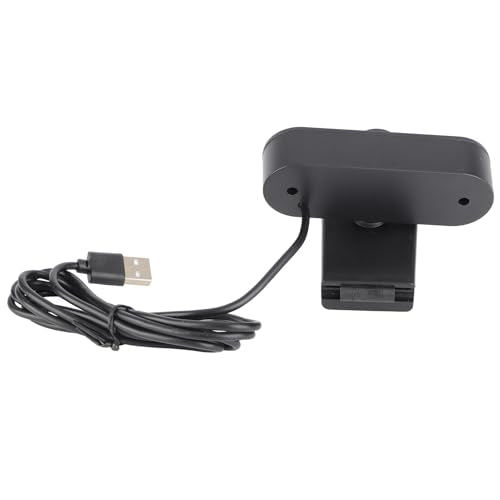 EBTOOLS 2K Full Webcam USB Camera with Built in Microphone, 360 Degree Rotation, Auto Focus Distance, Drive, for Live Broadcast, Net Class, Meeting (Black)