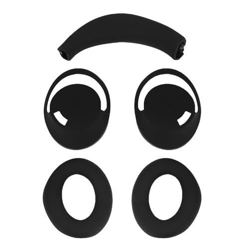 Vikye Headphone Ear Pads Covers, Ear Pads Cushions and Headband, Protector with Zipper Closure Compatible with HC905 SE Headphones