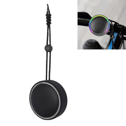 Diyeeni Bluetooth Shower Speaker, IPX6 Water Proof Portable Bluetooth 5.3 Speakers with Suction Cup, Mini Wireless Speaker with RGB Lights, Loud Stereo Sound for Bathroom (Black) - color: Black