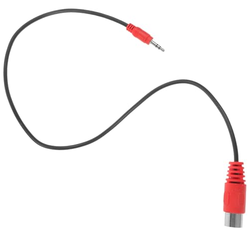 Hemobllo 5mm Right Angle Audio Jack to 5-pin Din Midi Cable Adapter 0.5m Stereo Audio Cord and Midi Keyboard Connection