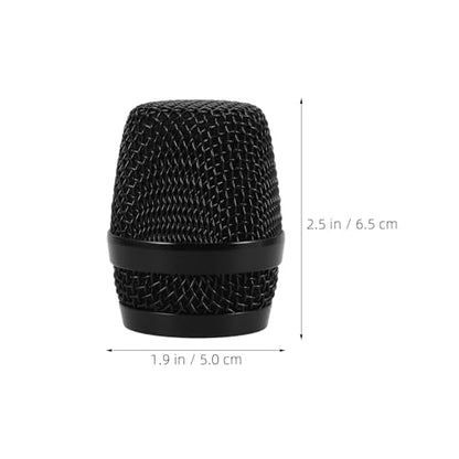 2Pcs Microphone Metal Head Cap Replacement Compatible for Beyer - 666 Mesh Wireless Mic Grille Ball Head - Microphone Grille Ball for KTV - size: 6.50X5.00X5.00CM