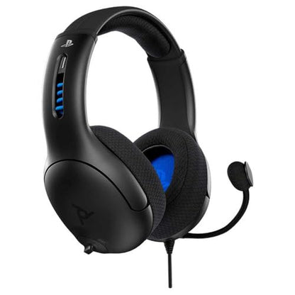 PDP LVL50 Wired Headset with Noise Cancelling Microphone: Black - PS5/PS4