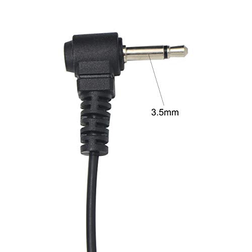 Listen Only 이어피스 3.5mm 1핀 부드러운 고무 D 모양 클립 이어 라디오 이어피스 헤드셋 스피커 마이크용 모토로라 켄우드 Baofeng 양방향 라디오와 호환 (5팩)