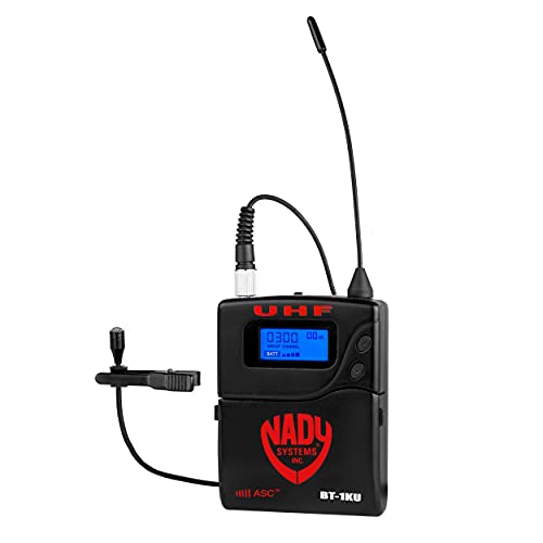 Nady 4W-1KU LT Quad True Diversity 1000-Channel Professional UHF Wireless System with 4 Lapel/lavalier Microphones – AutoScan – Automatic Transmitter Pairing – True Diversity – All Metal Construction - size: Quad Transmitter, style: Lavalier Microphone Sy