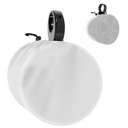 2 Pack Boat Speaker Covers, 900D Waterproof Wakeboard Tower Speaker Cover | Marine Grade UV Resistant Polyester Fabric, 8" H x 8" W x 9" D, Gray - color: Gray, size: S:8" H x 8" W x 9" D